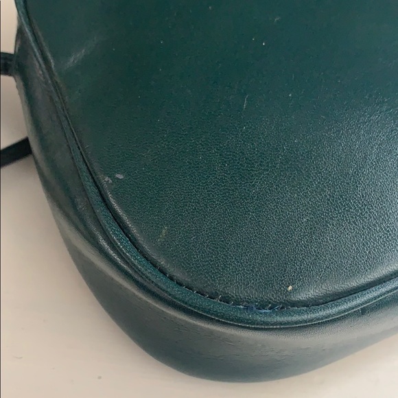 - Vintage leather green cross body purse - Picture 13 of 14